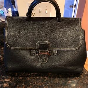 Mario Valentino Olimpia Top Handle Satchel in Black